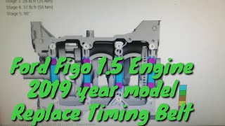 Ford Figo 1.5 Engine 2019 year model,, engine not start, Replace Engine Timing Belt