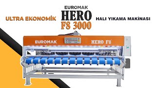 HERO F8 3000 PLUS | Ultra Ekonomik Halı Yıkama Makinası | Euromak Makina