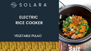 Vegetable Pulav in SOLARA Multi Purpose Rice Cooker