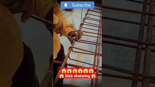 Slab shataring (steel wark)#construction#shorts #viralvideo