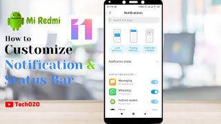 Xiaomi Redmi Notification and Status Bar Settings & Customize | MIUI 11.0.7.0 -TechOZO