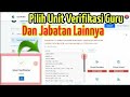 Cara Memilih Unit Verifikasi My SAPK BKN untuk Guru | Unit Verifikasi My SAPK BKN Diisi Apa