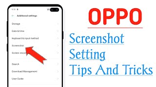 OPPO Phone Screen Shot Setting Tips And Tricks