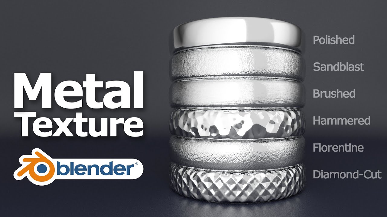 How To Make Blender Metal Texture Material Shader Using Procedural ...