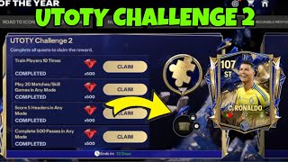 HOW TO COMPLETE ULTIMATE TOTY CHALLENGE 2 GET FREE SHARDS GEMS RONALDO IN EA FC FIFA MOBILE 24 25