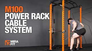 Mirafit M100 Power Rack Cable Pulley System