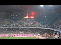 Napoli - Juventus tifosi. Curva B (vesuvio) and Curva A entering the game. 3.01.2013