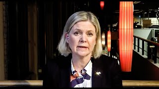 Magdalena Andersson om det säkerhetspolitiska läget – Aktuellt 24 januari 2023