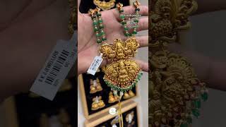 22KT gold Traditional long Har loaded with emerald beads @sri_krishna_jewllers_ #mysore #karnataka #