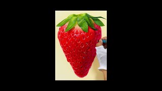 Strawberry【Painting】いちご#Shorts