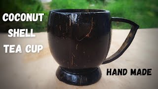 how to make coconutshell cup / tea cup / best out of waste / diy / coconutshell craft /diy tea cup