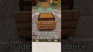 TradeShop Plugin in Minecraft! | Easy Trading System! #minecraft #minecraftsmp #minecraftserver