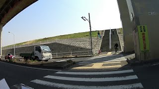 【自転車車載】足立区関原３丁目付近〜西新井橋〜千住桜木町第二(2018/03/13)