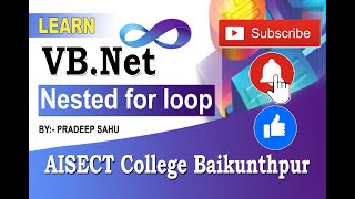 Nested for loop in Vb.net