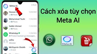 Cách xóa Meta Ai trên WhatsApp (Phương pháp mới) 2024 |  Xóa tùy chọn Whatsapp Meta Ai