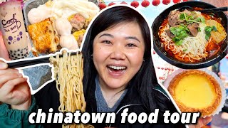 What to Eat in SF CHINATOWN! (dimsum, egg tarts, noodles, boba & more)