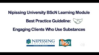 RNAO BPG Highlight: Engaging Clients Who Use Substances