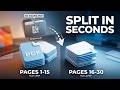 How to SPLIT PDF Files into Multiple Files (Free & Easy)