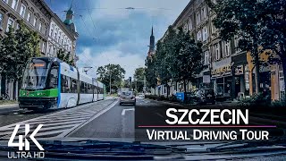 【4K 60fps】¾ HOUR RELAXATION FILM: 🚗 «Driving in Szczecin (Poland)» Ultra HD (for 2160p Ambient TV)