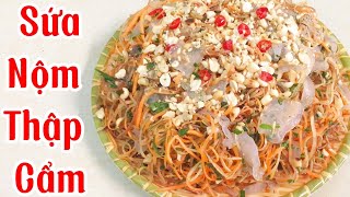 Làm món sứa nộm hoa chuối