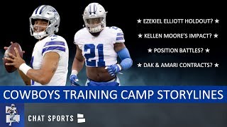 Cowboys Training Camp Storylines: Zeke Holdout, Kellen Moore, Travis Frederick &