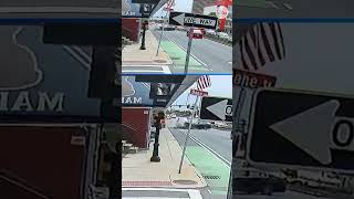 Dramatic surveillance caught bus crash that left multiple children injured