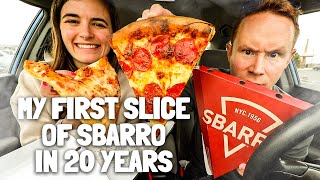 My first slice of Sbarro pepperoni pizza in 20 years...