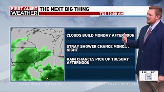 A pleasant Sunday ahead with rain chances increasing next week
