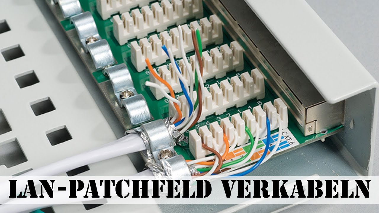 Lan Patchfeld Verkabeln Youtube