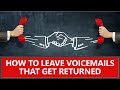 How to Leave Voicemails That Get Returned