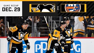 GAME RECAP: Penguins vs. Islanders (12.29.24) | Crosby Sets All-time Assist Record