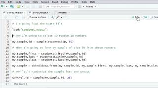 Selecting a Random Sample with R