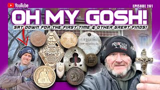 Oh My Gosh! | Sat Down for the First Time \u0026 Other great Finds | Metal Detecting 1800's Homes