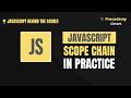 JavaScript Scope Chain in Practice 🔥 | Variable Lookup Explained with Code Examples