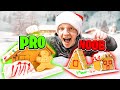 PRO vs NOOB GINGERBREAD BUILD OFF CHALLENGE!