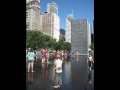 chicago crown fountain at millennium park