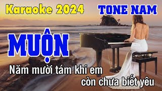 Muộn Karaoke Tone Nam | Trần Lâm