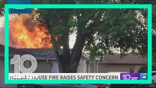 Pasco house fire raises neighborhood concern about access to hydrants