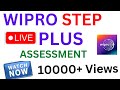 Wipro Step Plus Assessment LIVE Recording 2022 | Wipro LIVE Step plus recording |  Wipro Step plus|