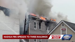Nashua fire spreads to three buildings