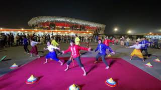 FILIPINO STUDENTS (INDAK PDT) PERFORM A FILIPINO CULTURAL DANCE DURING FIFA ARAB CUP'21