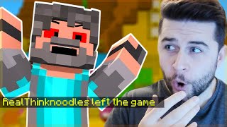 THINKNOODLES RAGE QUIT BECAUSE OF SQUIDDY! | Shady Oaks SMP
