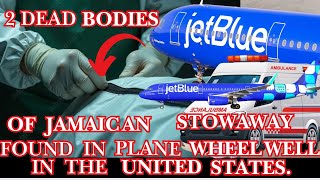 DEAD BODIES Of 2 Jamaican STOWAWAY Were FOUND In The WHEEL WELL Of A JET BLUE AIRLINE In THE USA