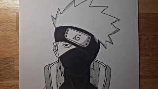 How to Draw Hatake Kakashi - Easy Anime Drawing for Beginner