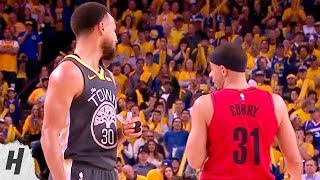Stephen Curry & Seth Curry Shares Some Words At The Free Throw Line