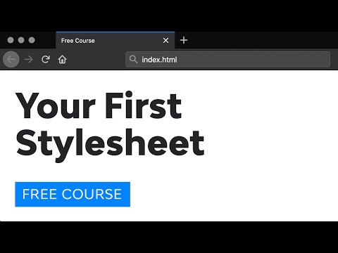 Day 8: Your First Stylesheet (30 Days to Learn HTML & CSS) Day 8: Your First Stylesheet (30 Days to Learn HTML & CSS)