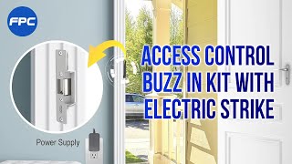 One Door Access Control Kit with Electric Strike Fail Safe, Wireless Receiver, Remote (Transmitter)