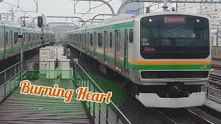 【鉄道PV】 湘南電車　Burning Heart