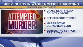 Man convicted after shooting Wasilla police officer 7 times at close range