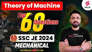 Theory of Machine Mechanical Engineering | SSC JE 2024 Mechanical | Mechanical by Rahul Sir